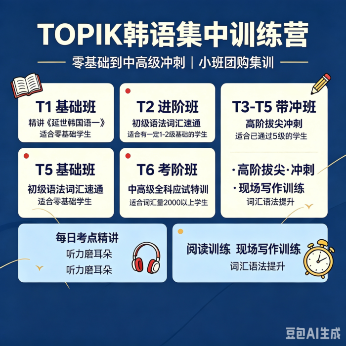 韩语T3～T5 考级集训营