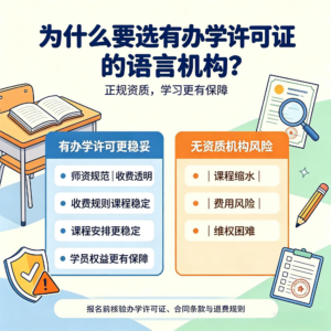 为什么要选有办学许可证的语言机构？长春家长识别...