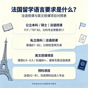 法国留学语言要求是什么？TCF/TEF与Études en Fran...